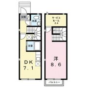ルミエールキューブBの間取り画像