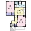 セーリウス梅原Ⅰの間取り画像