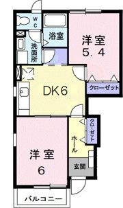 プロムナードAの間取り画像