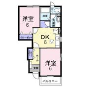 プロムナードAの間取り画像