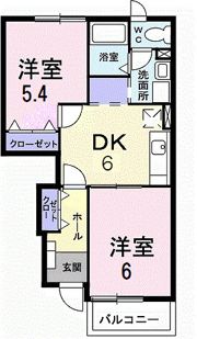 プロムナードCの間取り画像