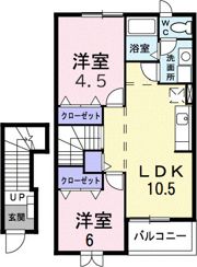プロムナードCの間取り画像