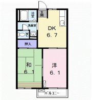 レインボータウンAの間取り画像