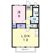 Surplus六供Aの間取り画像