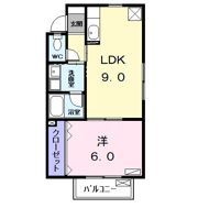 コーポ上流Ⅱの間取り画像