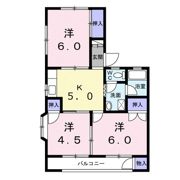 ツインハイツAの間取り画像