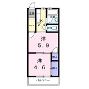グリーンハイツ肥田の間取り画像