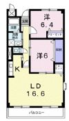 グランメールAの間取り画像