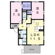 エスポワールBの間取り画像