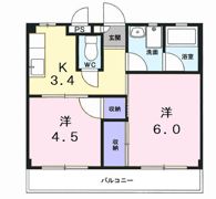 ロイヤルパレス松原の間取り画像