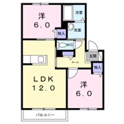 ヴィラ響 Bの間取り画像