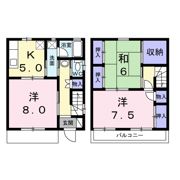 メゾネット峠の101の間取り画像