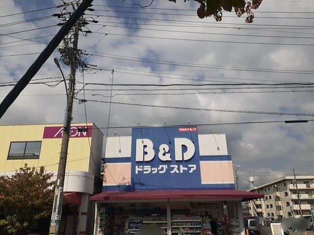 近くのＢ＆Ｄドラッグまで750m（徒歩10分）