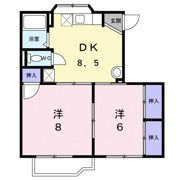 グリーンハイツAの間取り画像