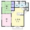 朝日ハイツⅠの間取り画像