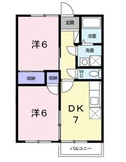 コスモハイツナガシマの間取り画像