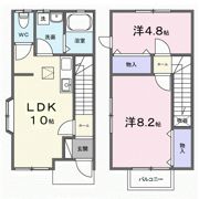 シャンテ北代の間取り画像