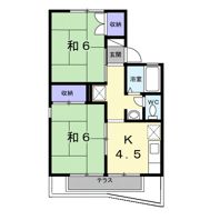 セジュールあきらⅠの間取り画像