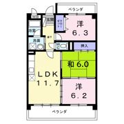 パラマウントビレッジ東岩田Aの間取り画像