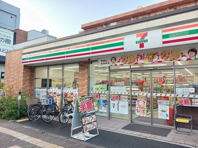 近くのセブンイレブン喜連瓜破駅前店様まで650m(徒歩9分)