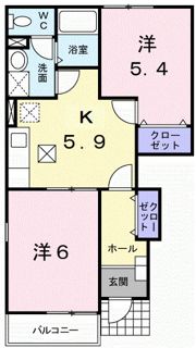 ドミールパストラルAの間取り画像