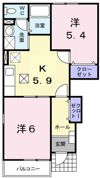 ドミールパストラルBの間取り画像