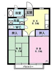 ボヌール金子の間取り画像