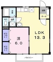 貝塚ハイツの間取り画像