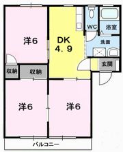 パークハイツⅡの間取り画像