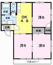 パークハイツⅡの間取り画像