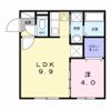 LUNA CLARIS 菊水の間取り画像