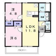 カイベールAの間取り画像