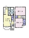 クレストールあずさの間取り画像