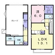 ガレージハウスヤナセの間取り画像