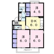 ガーデンシティ桜町A棟の間取り画像