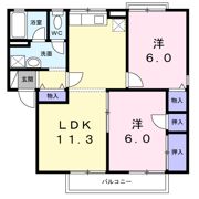 ガーデンシティ桜町B棟の間取り画像