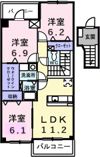 レガリア東名の間取り画像