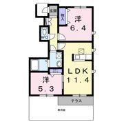 シャーメゾン西庄Ⅱの間取り画像