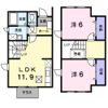 プルメリアBの間取り画像