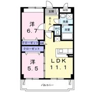 ハピネス為又の間取り画像