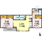 D-RESIDENCE府中桜通りの間取り画像