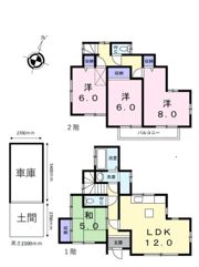 我孫子市並木6丁目中古戸建の間取り画像