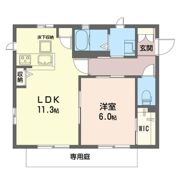 グランシード 東間の間取り画像