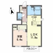 パデシオン若宮前Bの間取り画像