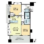 ライオンズグローベル桜新町の間取り画像