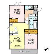 プロムナード元住吉 B棟の間取り画像