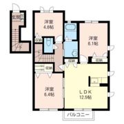 カサベルテもみじ谷Cの間取り画像