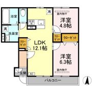 (仮称)D-ROOM桂台の間取り画像