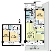 ライオンズステージ上野毛の間取り画像