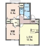 シティーハウス 天神山 Aの間取り画像